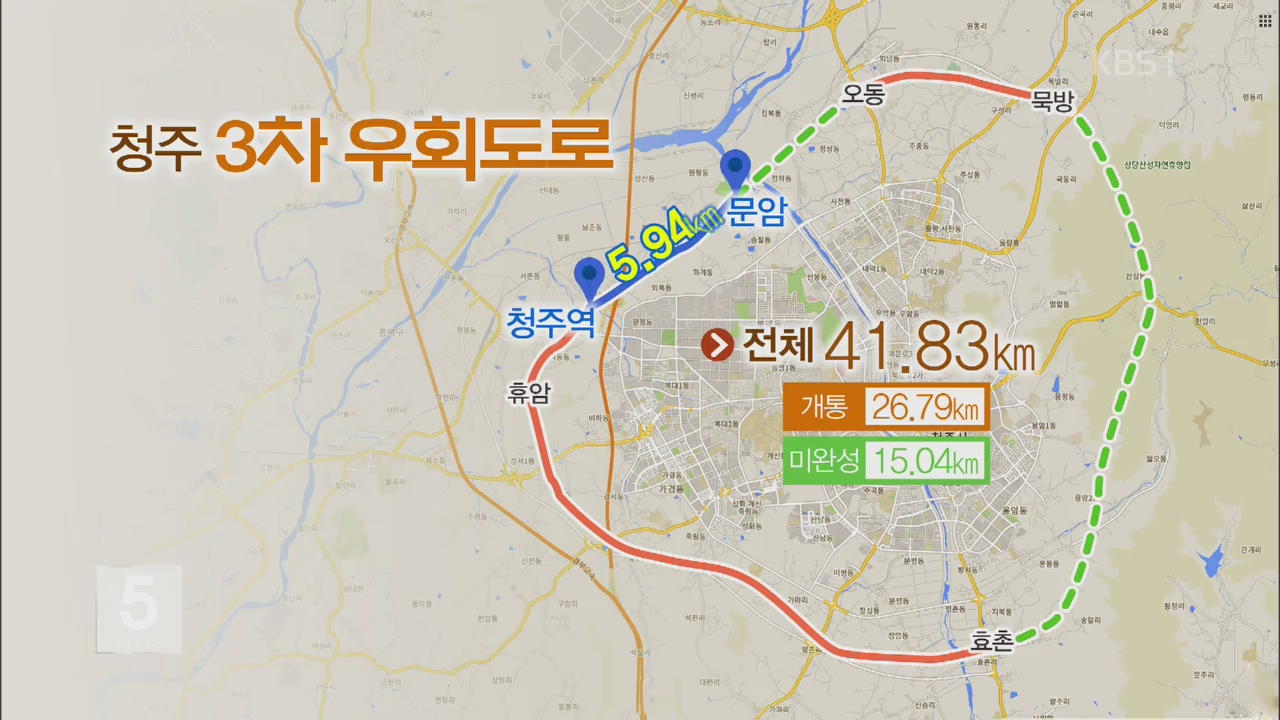 청주 3차 우회도로 개통…지역간 균형 발전 도움 기대