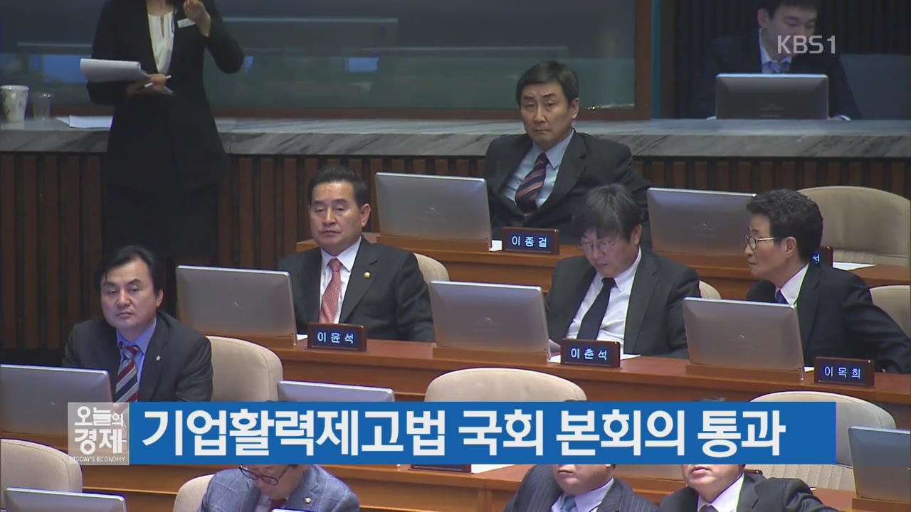 기업활력제고법 국회 본회의 통과