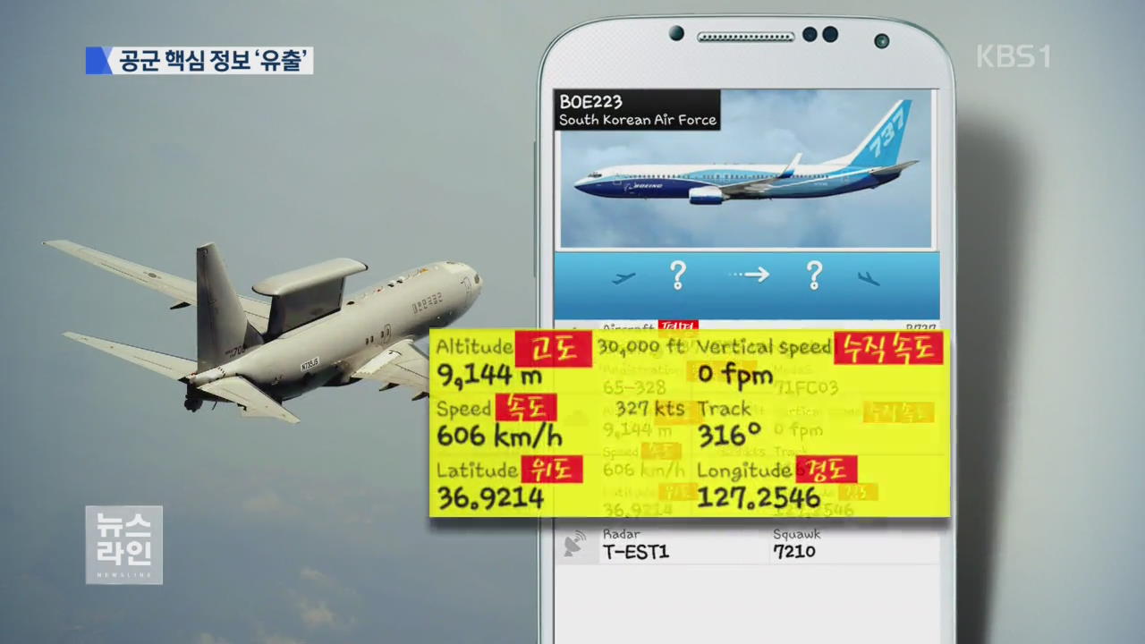 ‘피스아이’ 위치 정보 ‘항공기 앱’에 유출