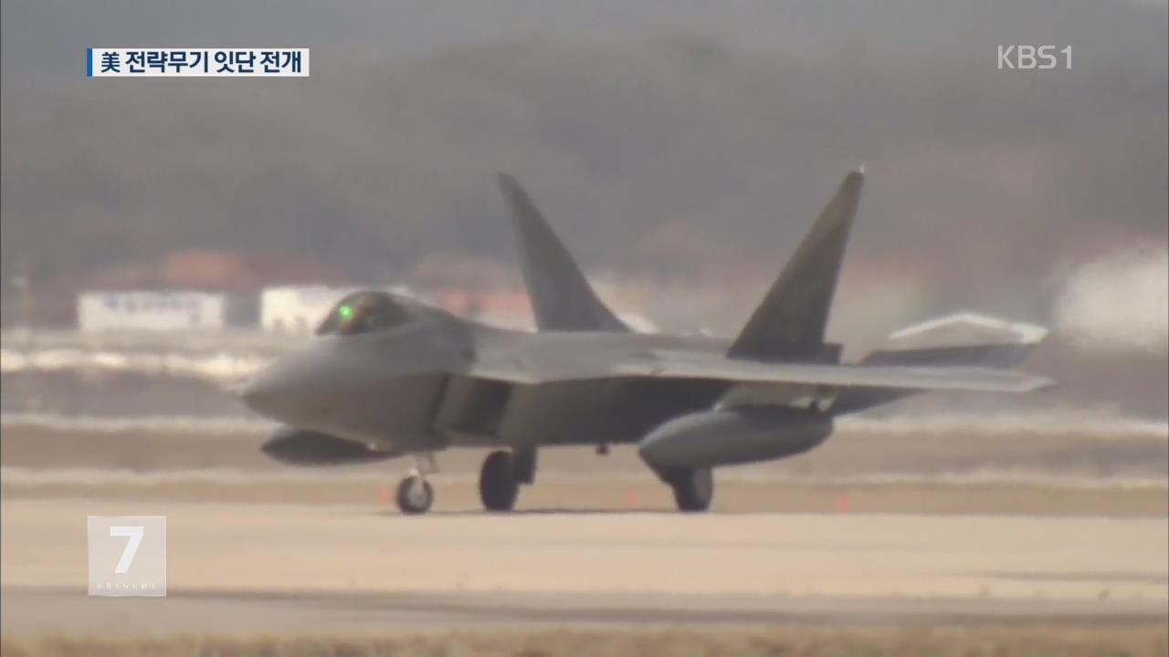 F-22 랩터 한반도 상공 전개…대북 경고