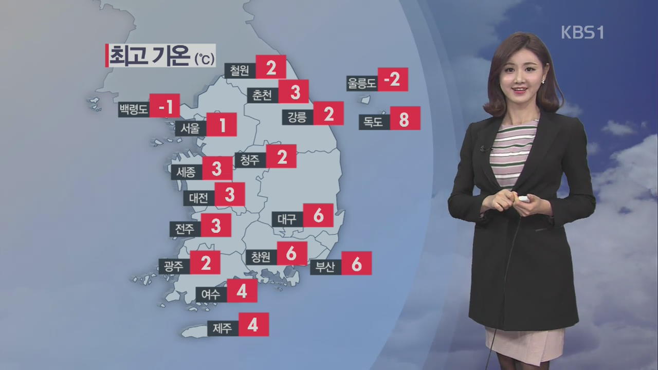 ‘반짝 추위’ 내일 낮부터 풀릴 듯