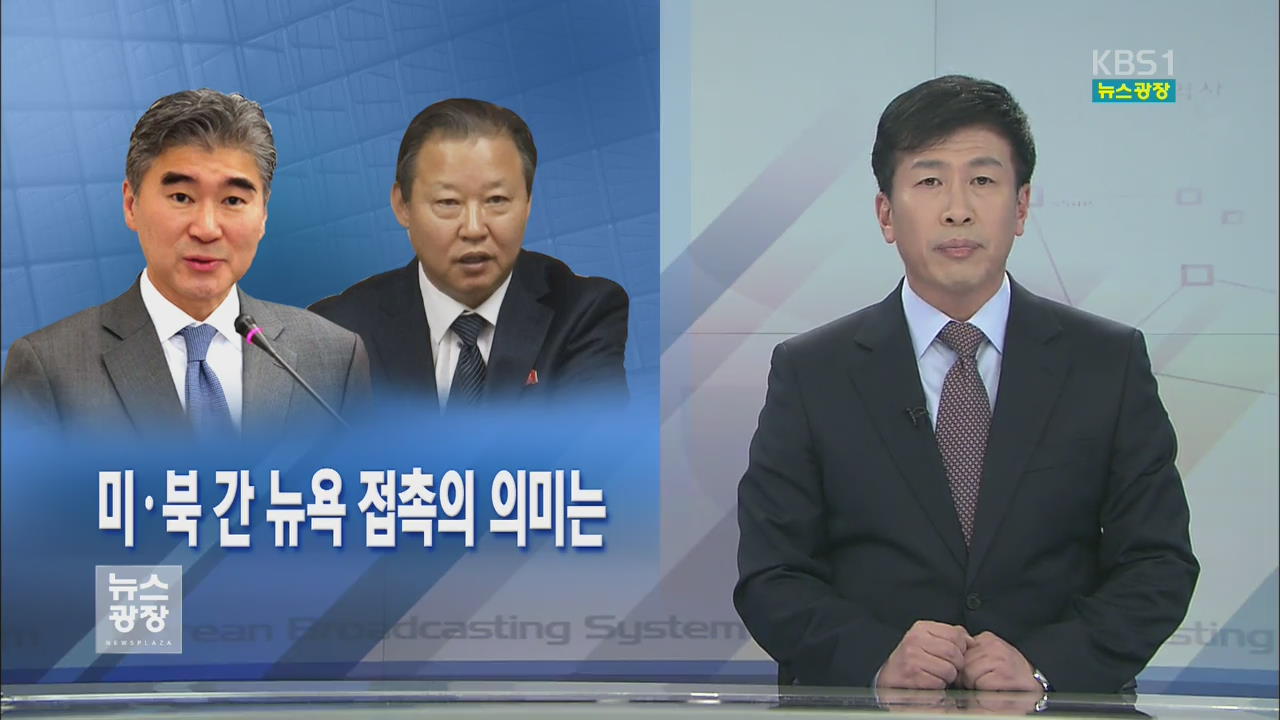 [뉴스해설] 미·북 간 뉴욕 접촉의 의미는