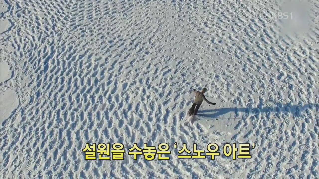 [세상의 창] 설원을 수놓은 ‘스노우 아트’