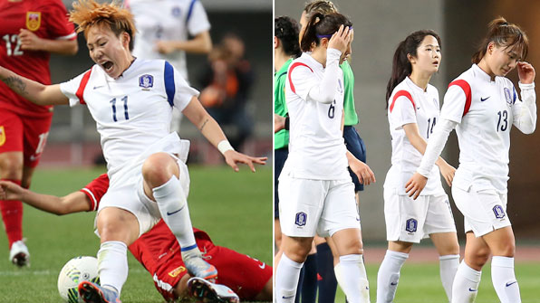 기적 없었다…여 축구, 중국에 져 리우행 ‘좌절’