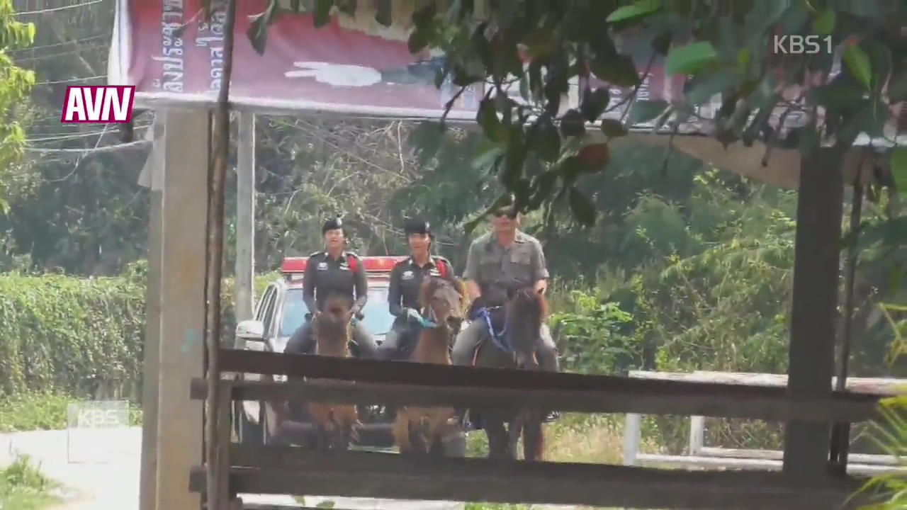 태국 ‘기마경찰단’ 시골 마을 포돌이