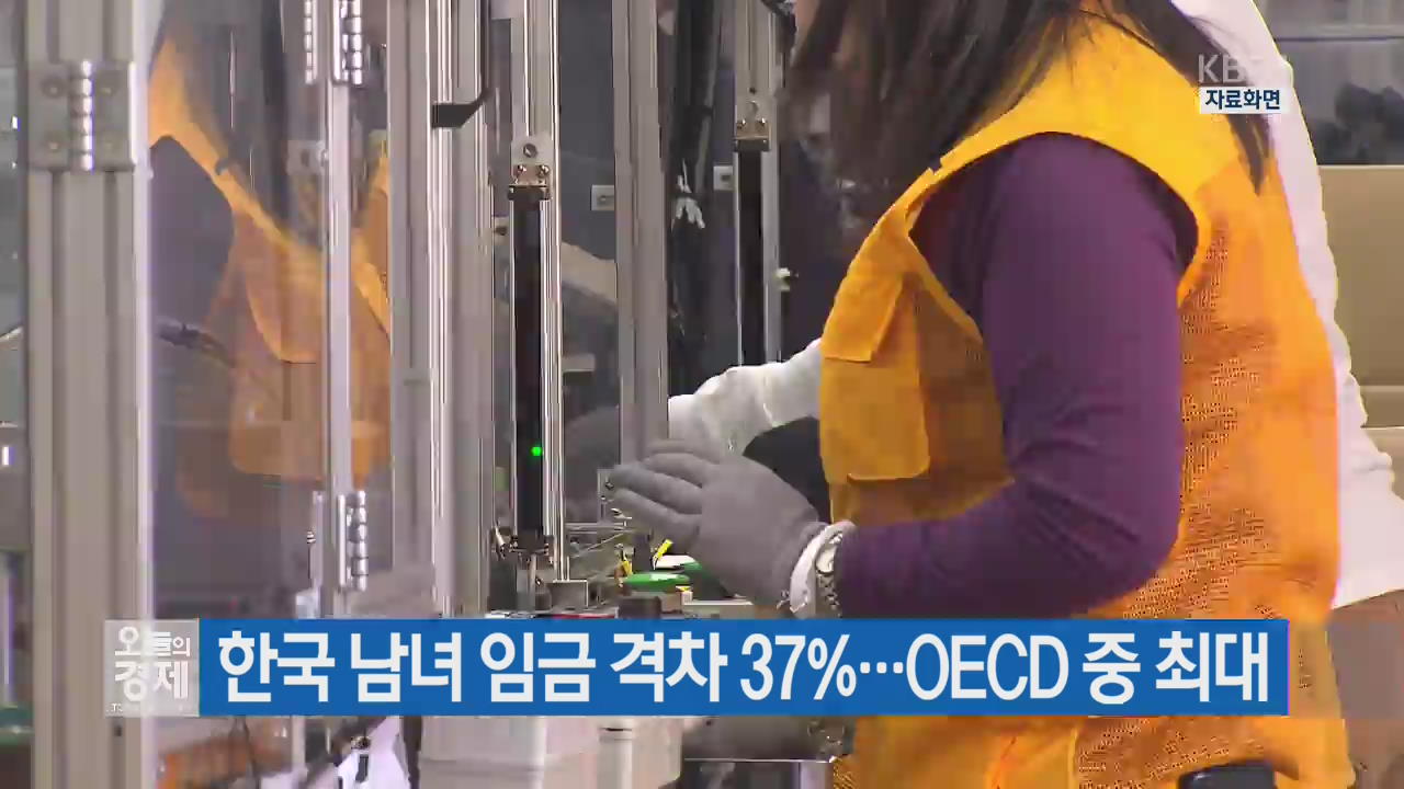 한국 남녀 임금 격차 37%…OECD 중 최대