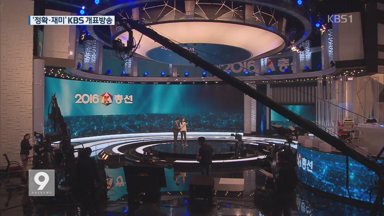 KBS 개표방송 이렇게…“최첨단 방송기술 총망라”