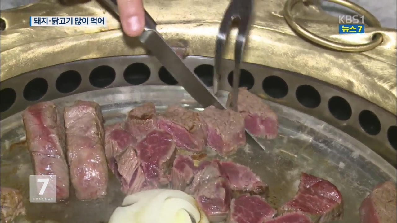 한국인 1년에 고기 51kg 먹는다…돼지고기 가장 많이 섭취