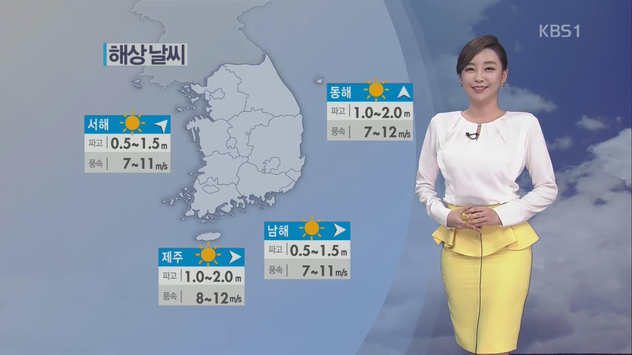 한낮 초여름 더위, 강한 자외선 주의