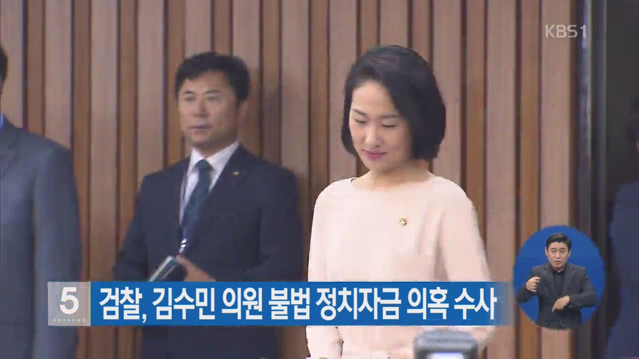 검찰, 김수민 의원 불법 정치자금 의혹 수사
