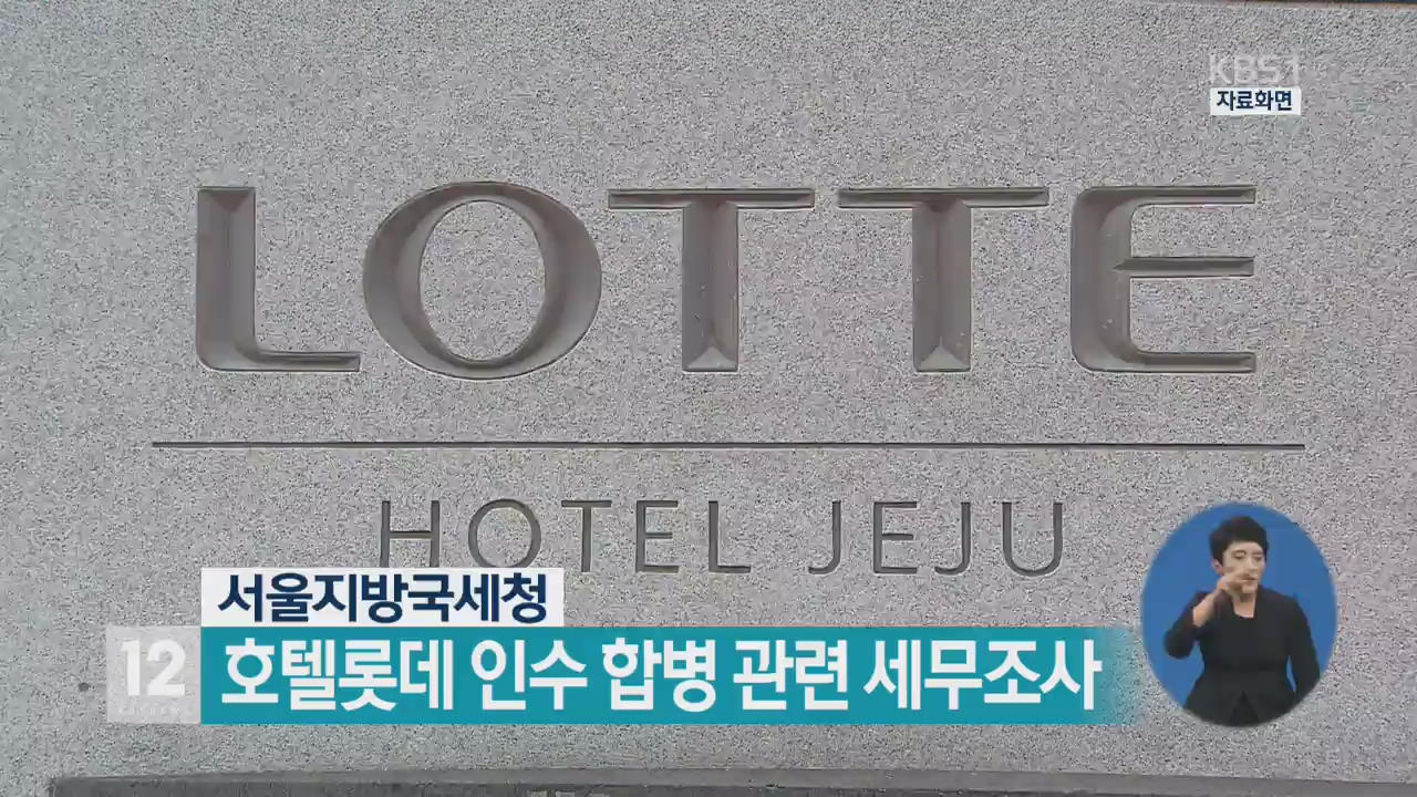 서울지방국세청, 호텔롯데 인수 합병 관련 세무조사