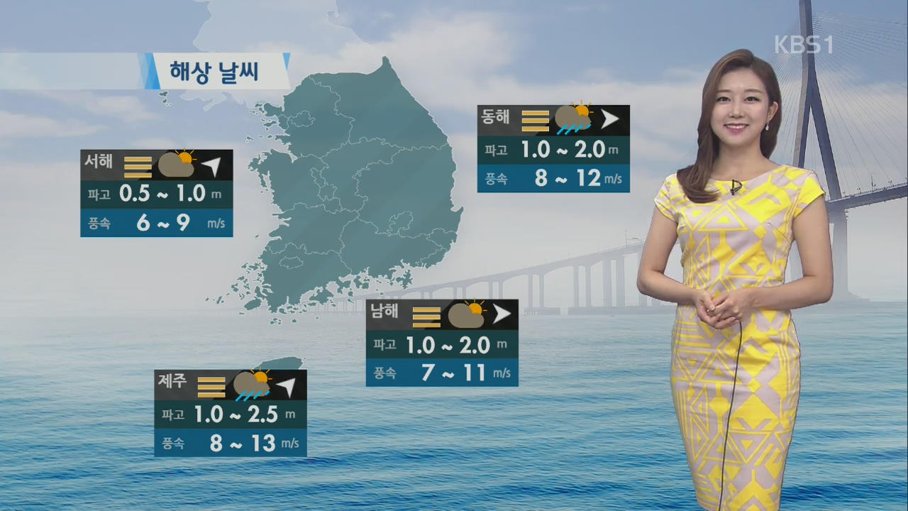 오늘 후텁지근…낮 동안 중부, 경북 비 조금 
