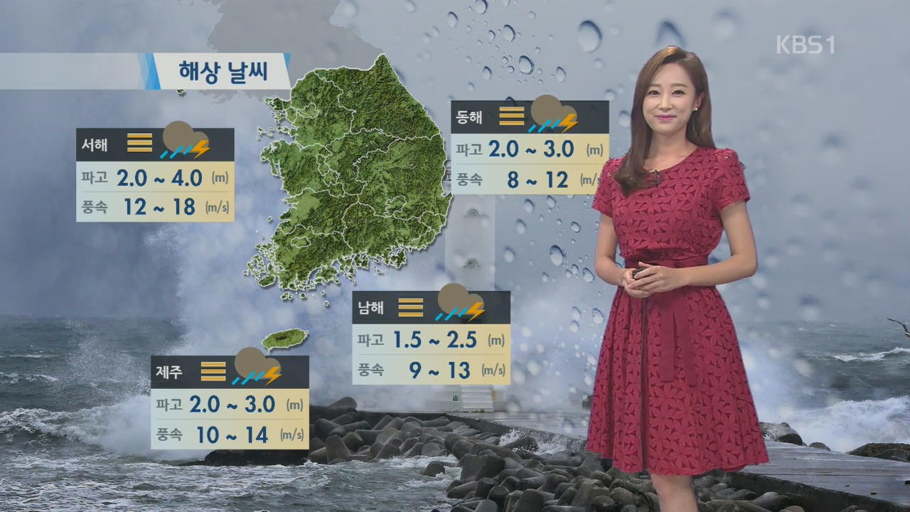 토요일 전국 장맛비, 오전 강한 비 집중