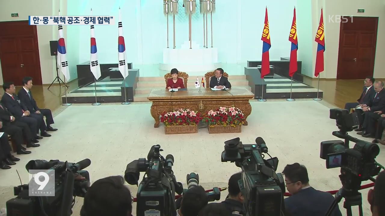 한·몽골 정상회담…북핵 공조·경제협력