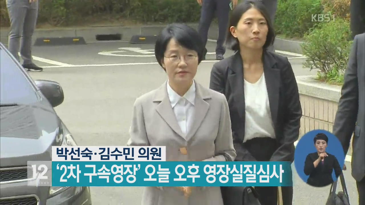 박선숙·김수민 의원 ‘2차 구속영장’ 오늘 오후 영장실질심사