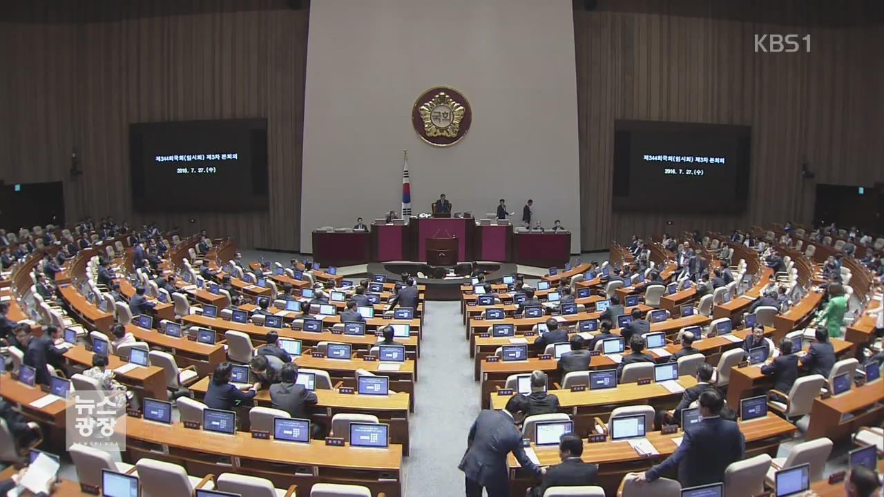 본회의 추경 처리 무산…여야, 책임 공방