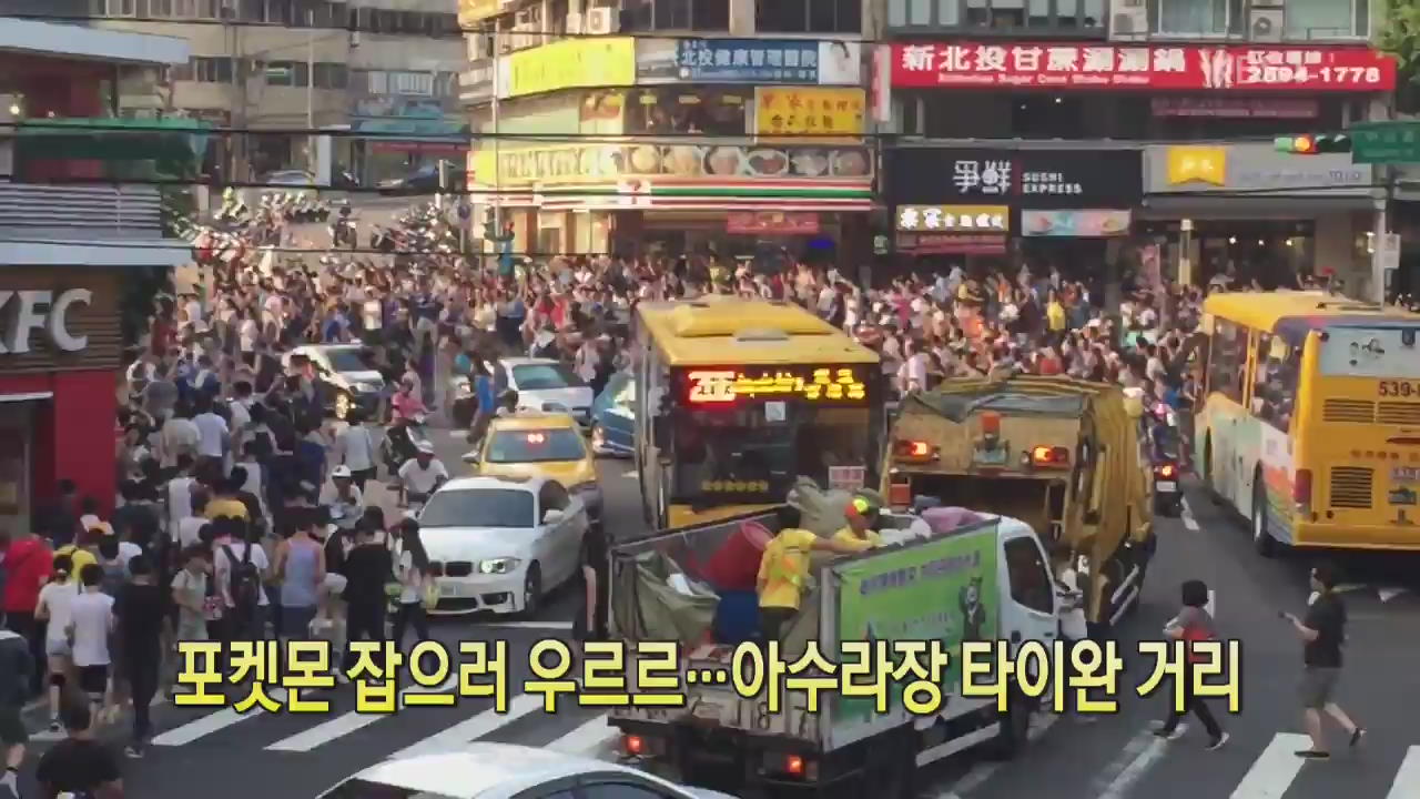 [디지털 광장] 포켓몬 잡으러 우르르…아수라장 타이완 거리