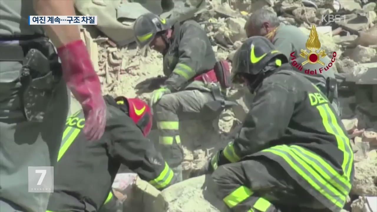 이탈리아 지진 사망자 267명으로 늘어…여진 계속