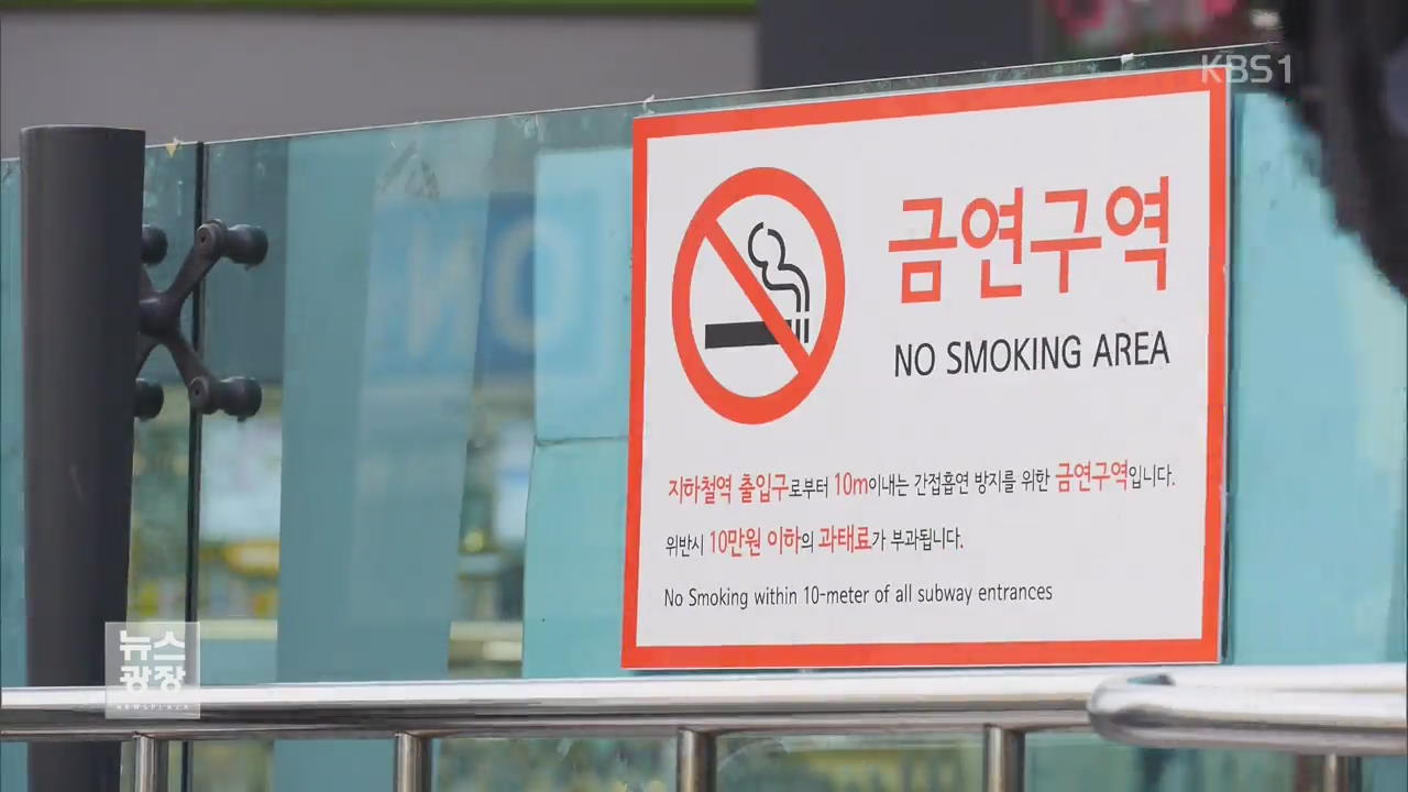 9월부터 서울 지하철역 입구 흡연 단속