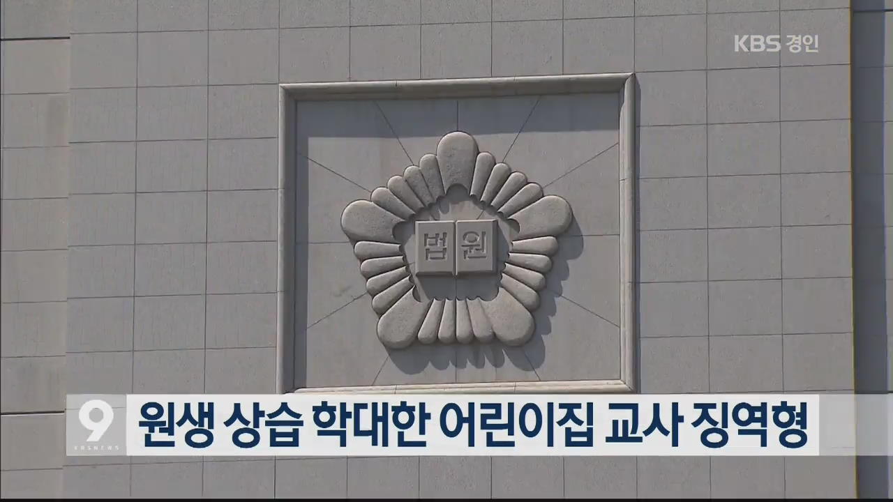 원생 상습 학대한 어린이집 교사 징역형