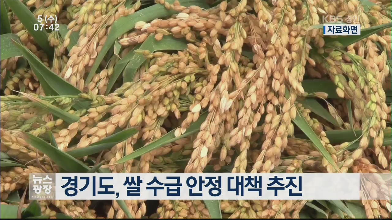 경기도, 쌀 수급 안정 대책 추진