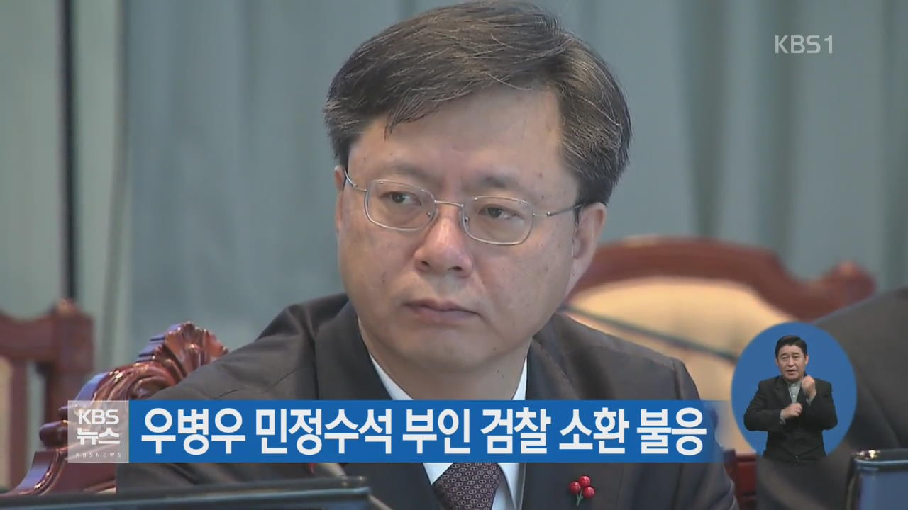 우병우 민정수석 부인 검찰 소환 불응