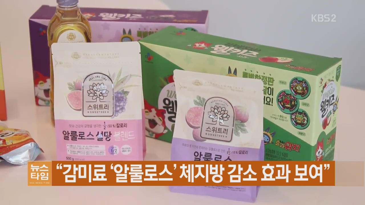 “감미료 ‘알룰로스’ 체지방 감소 효과 확인”