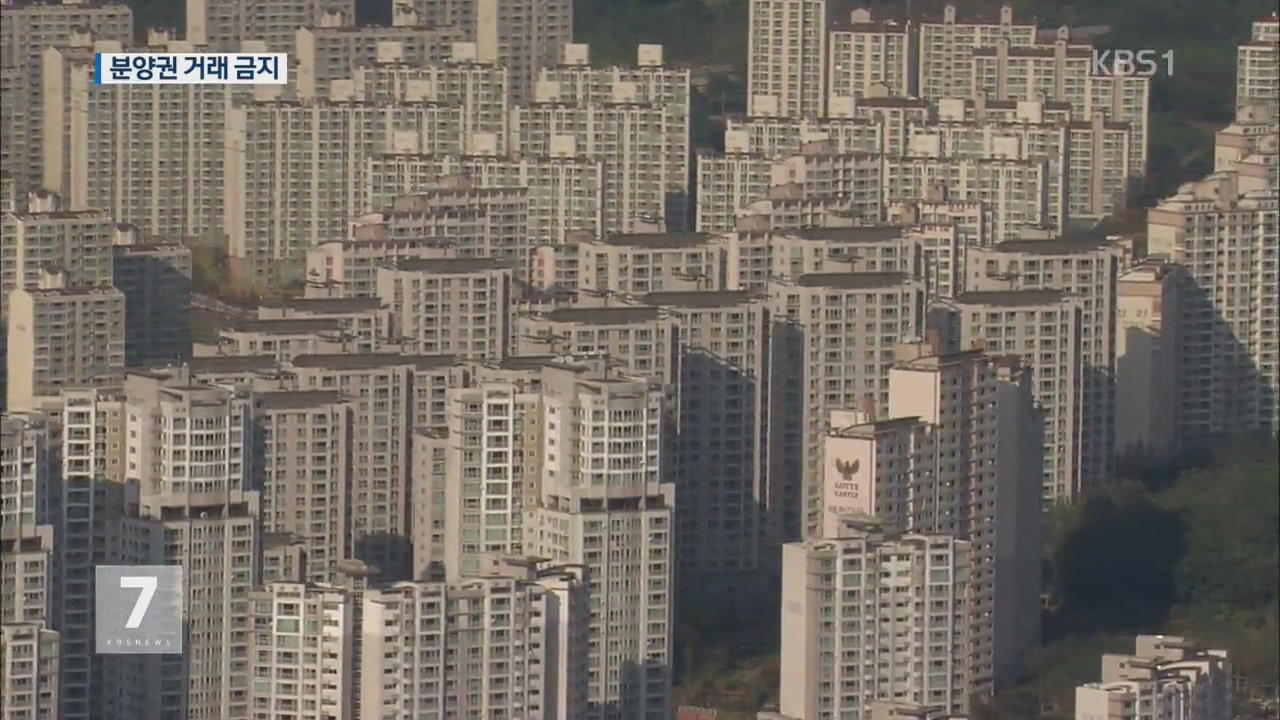 부동산 대책…강남4구·과천 분양권 거래 금지