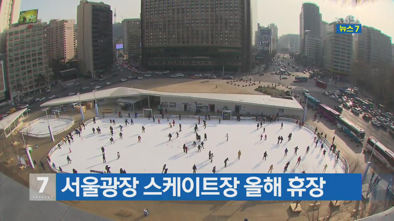 서울광장 스케이트장 올해 휴장