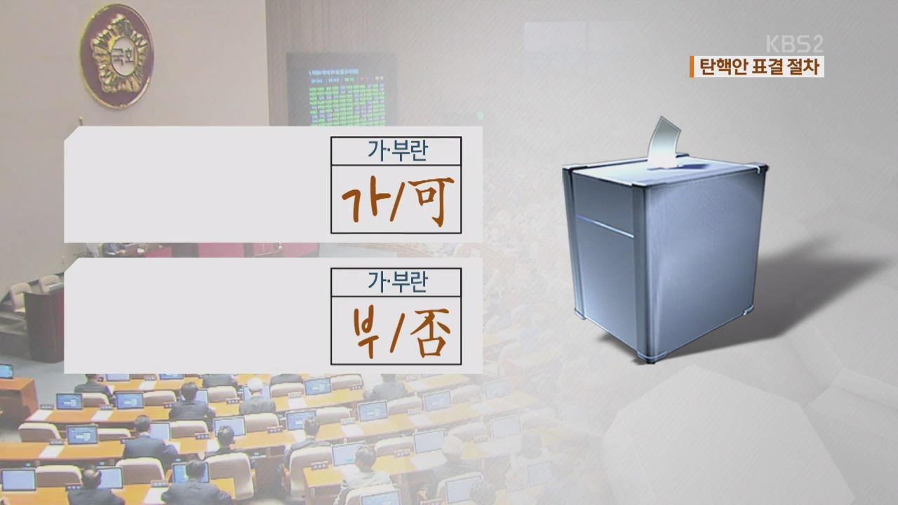 대통령 탄핵안 표결, 어떻게 이뤄지나