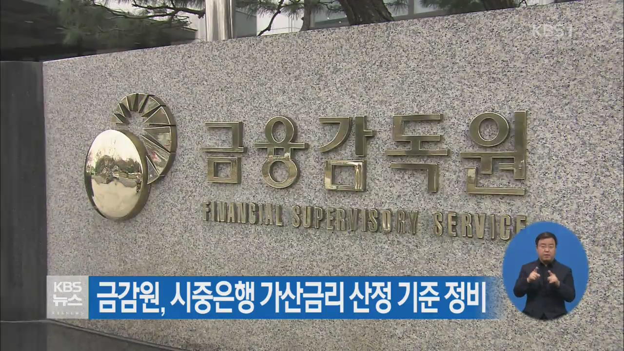 금감원, 시중은행 가산금리 산정 기준 정비