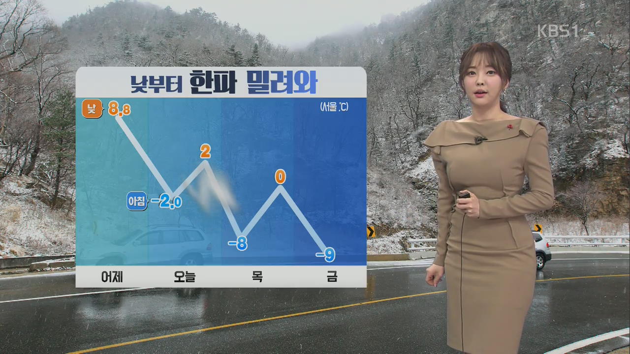 동해안·강원 산간 폭설...낮부터 추워져