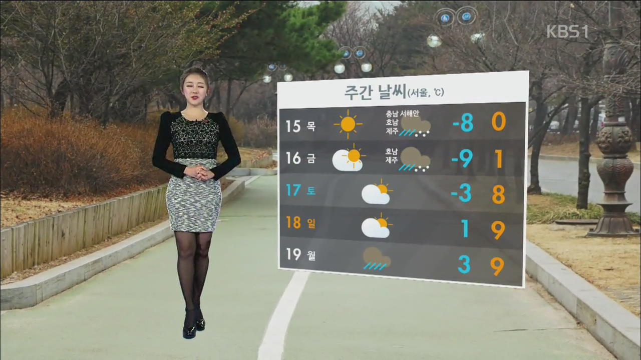 내일 강추위…충남남부서해안, 호남, 제주 눈 또는 비