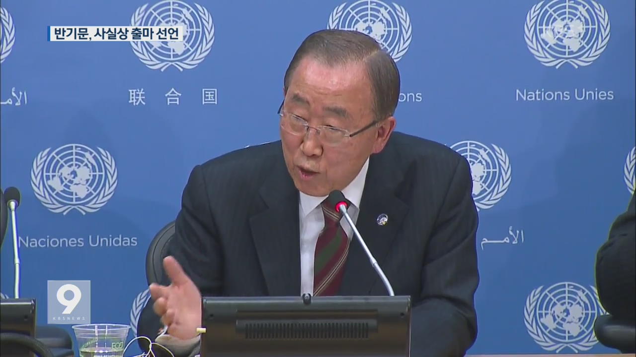 “제 한 몸 불사를 것”…반기문 대권 도전 선언