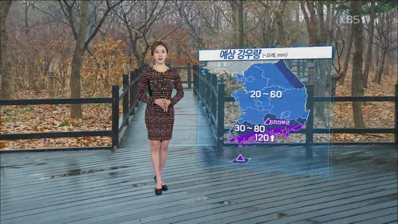 전국 비…남해안, 제주도 국지성호우 주의