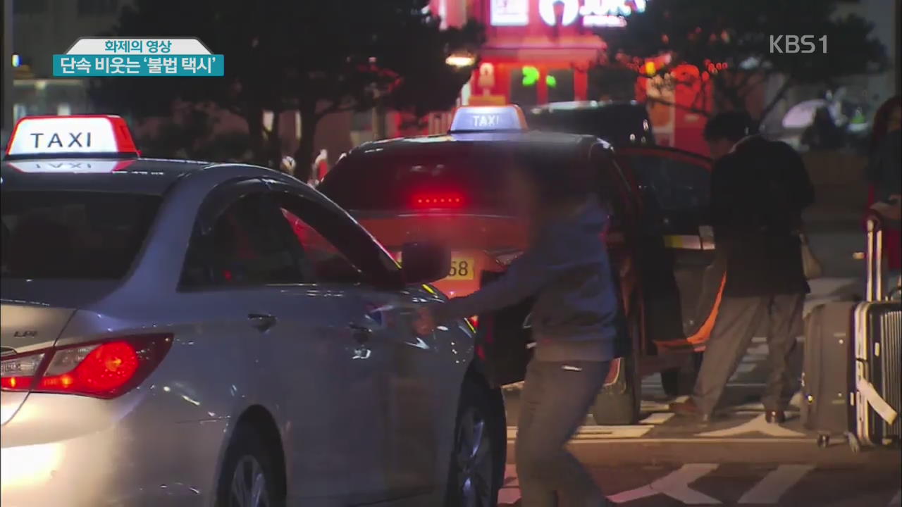 [화제의 영상] 단속 비웃는 ‘불법 택시’