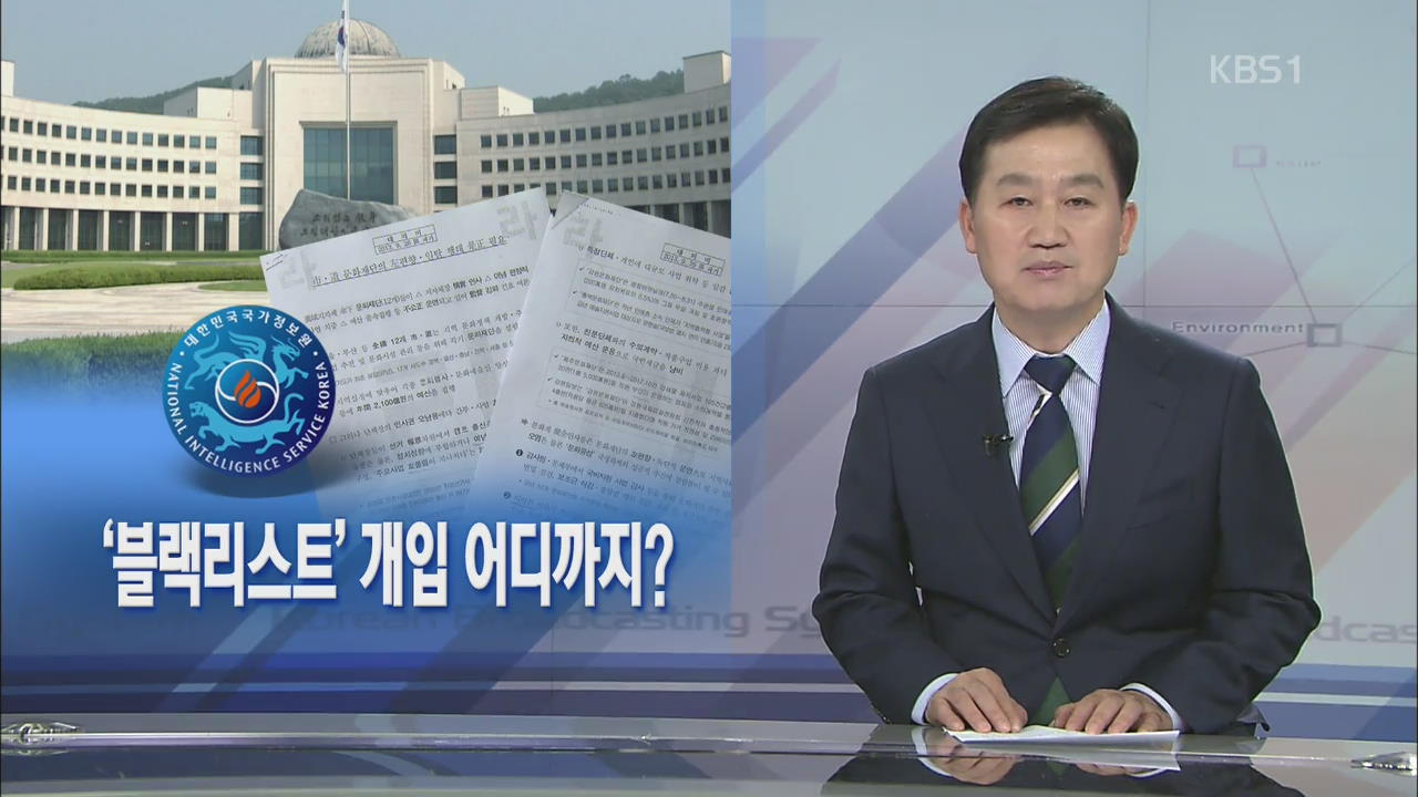 [뉴스해설] ‘블랙리스트’ 개입 어디까지?