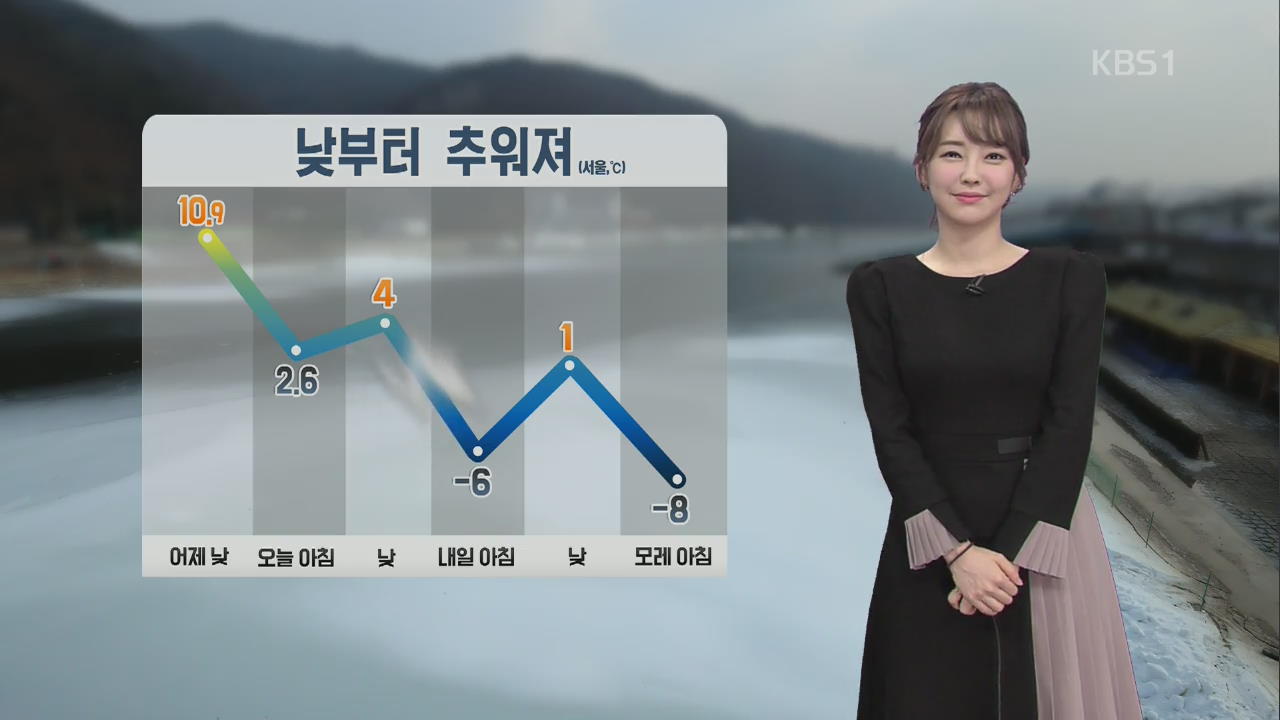 아침까지 빗방울…낮부터 맑고 추워져