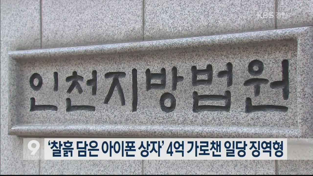 ‘찰흙 담은 아이폰 상자’ 4억 가로챈 일당 징역형