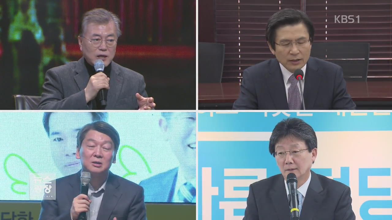 KBS 대선 여론조사, 문재인 29.8% 선두