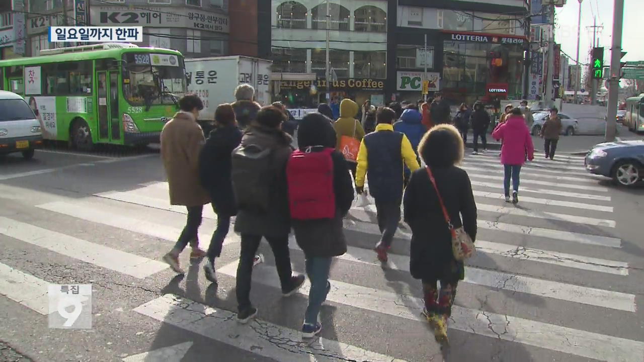 주말까지 한파, 동해상 거대 소용돌이가 원인