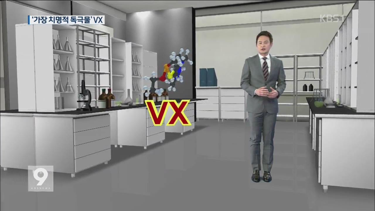 ‘사린가스 100배’ VX…“치사량 겨우 한 방울”