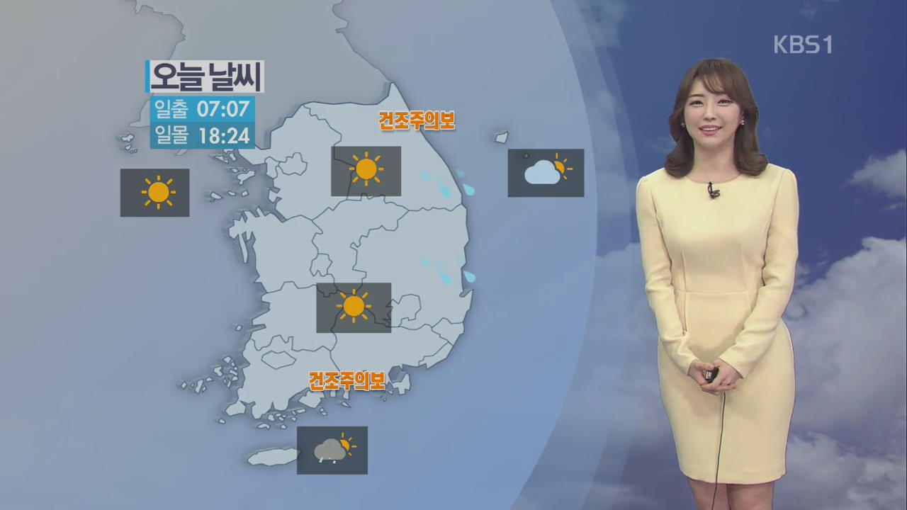 일교차 커요…동해안·제주 비