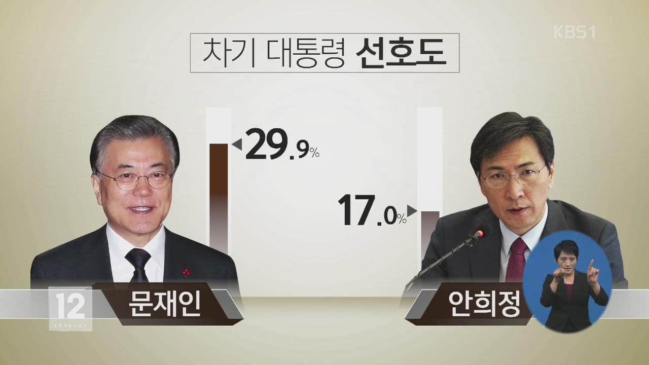 [여론조사] ① 문재인 29.9%…대선 주자 추격 분주 