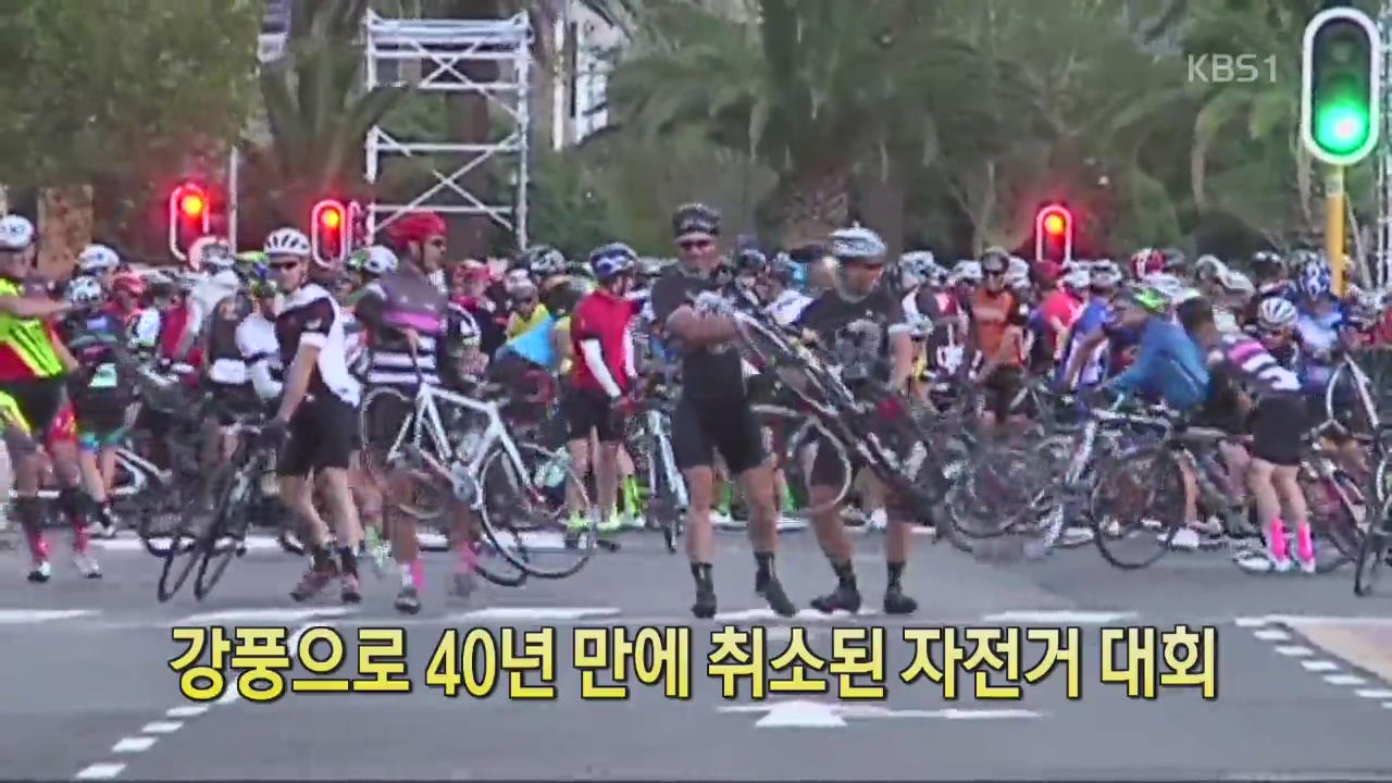 [디지털 광장] 강풍으로 40년 만에 취소된 자전거 대회  
