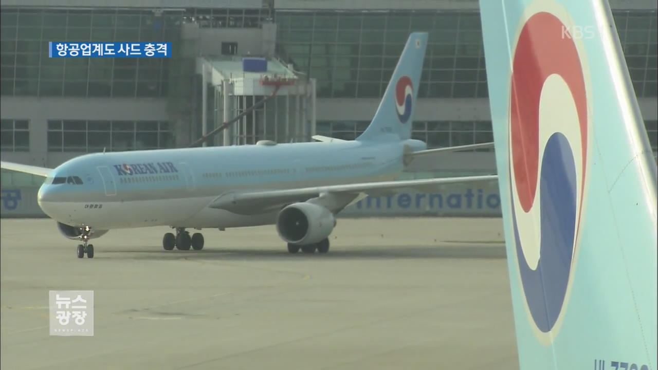 항공업계도 충격…중국 노선 운항 축소