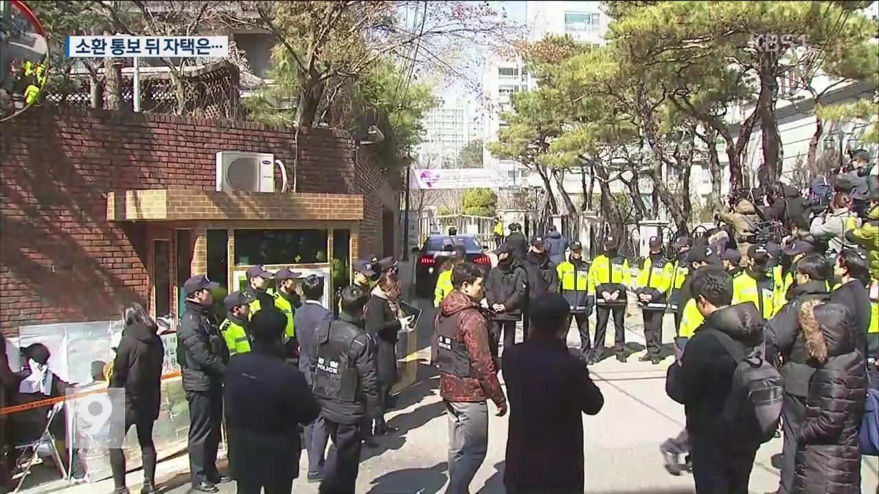 자택 찾은 변호인…지지자들 집회 계속