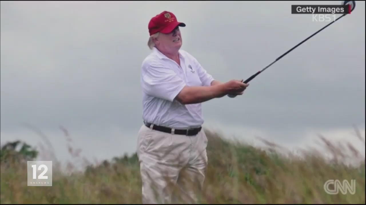 美 트럼프는 골프 대통령?