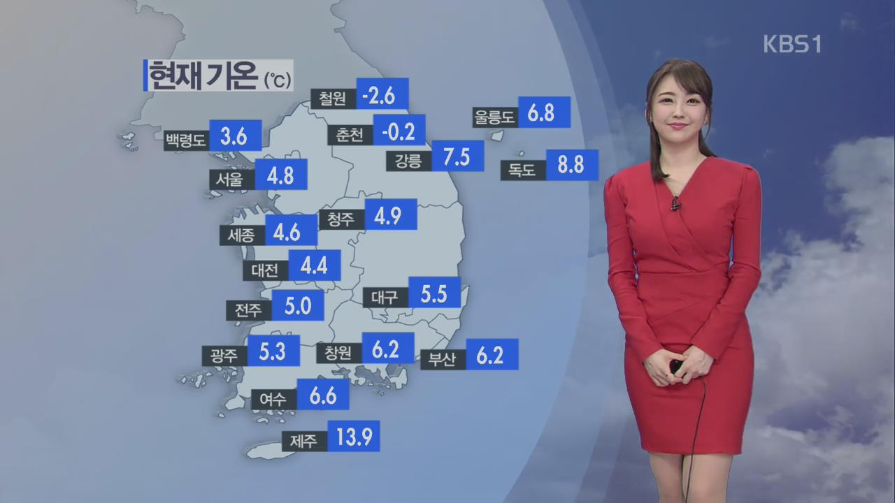 남해안·제주 아침까지 비…강원 미세먼지 ‘나쁨’