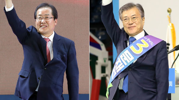 홍준표, 한국당 대선후보…문재인 영남서도 승리